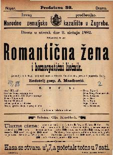 Romantična žena i homeopatični liečnik : komedija u 5 činah