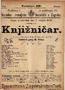 Knjižničar : vesela igra u 4 čina / napisao G. pl. Moser