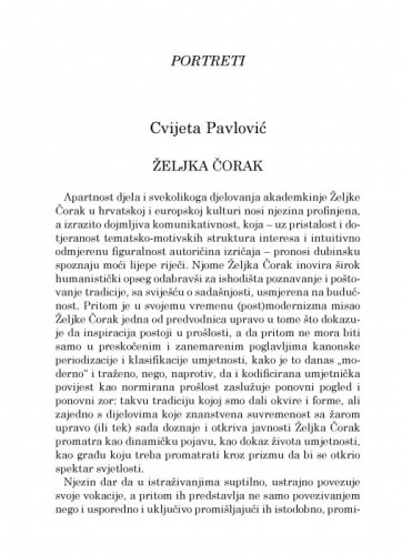 Željka Čorak : portreti / Cvijeta Pavlović