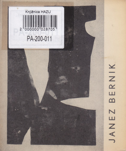 Janez Bernik : [katalog izložbe], Kabinet grafike, Zagreb, 11.-27.11.1960. ; [katalog sastavila Renata Gotthardi ; odgovorni urednik Krsto Hegedušić]