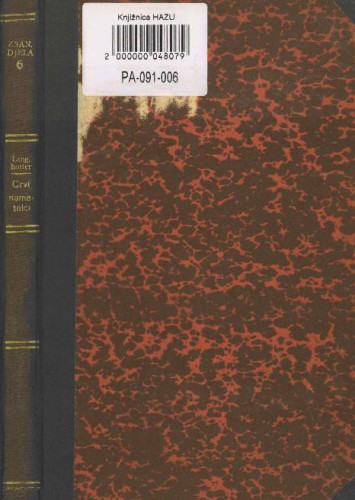 Crvi nametnici s osobitim obzirom na čovjeka / napisao August Langhoffer