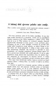 O ledenoj dobi sjeverne polutke naše zemlje / M. Sekulić
