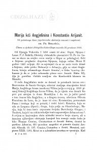 Marija kći Angjelinina i Konstantin Arijanit / F. Miklošić