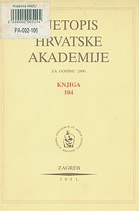 2000. Knj. 104 / urednik Andrija Kaštelan