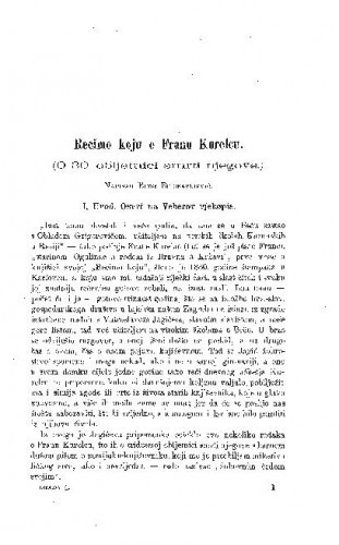 Recimo koju o Franu Kurelcu : (o 30 obljetnici smrti njegove) / Bude Budisavljević