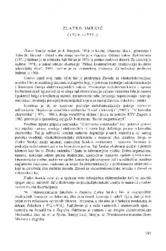 Zlatko Smrkić (1924.-1995.) / Zlatko Koren