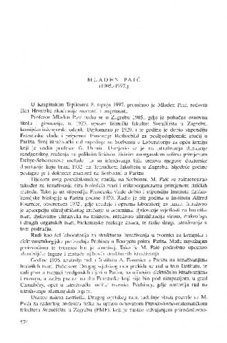 Mladen Paić : (1905.-1997.) / Ksenofont Ilakovac