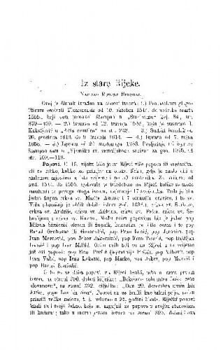 Iz stare Rijeke / R. Strohal