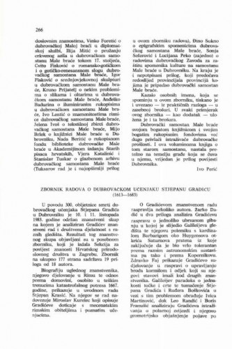 Zbornik radova o dubrovačkom učenjaku Stjepanu Gradiću : (1613-1683) / Nenad Vekarić