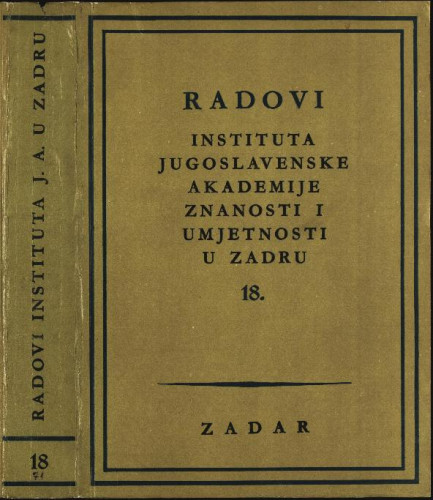 Sv. 18(1971) / uredili Grga Novak i Vjekoslav Maštrović