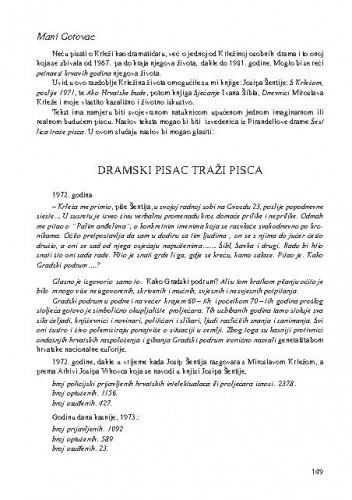 Dramski pisac traži pisca / Mani Gotovac