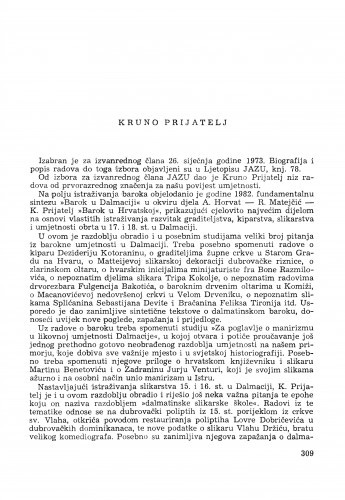 Kruno Prijatelj : [biografije novih članova Akademije]