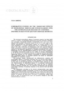 Comparative studies on the inhibitory effects of dichlopenac sodium and d-penicillamine upon the extracellular release of lysosomal enzymes in rats with adjuvant-induced arthritis / O. Carević