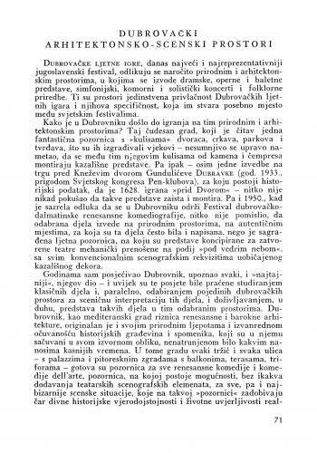 Dubrovački arhitektonsko-scenski prostori / Marko Fotez