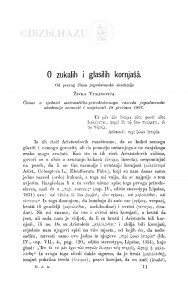 O zukalih i glasilih kornjašâ / Ž. Vukasović