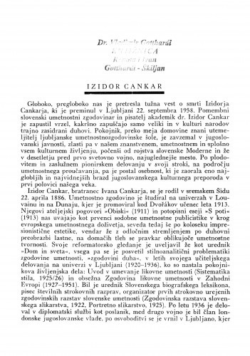 Izidor Cankar / F. Šijanec