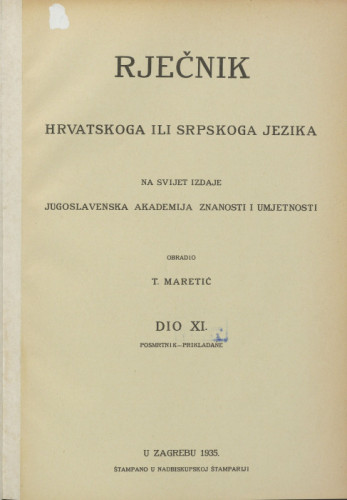 Dio 11 : Posmrtnik-perikladańe / obradio T. Maretić