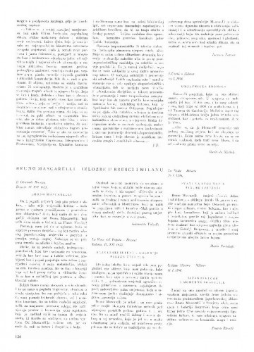 Bruno Mascarelli - Izložbe u Bresci i Milanu : Dokumentacija o izložbama naših umjetnika u inostranstvu