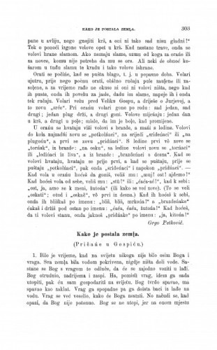 Kako je postala zemlja : (pričańe u Gospiću) / M. Biljan