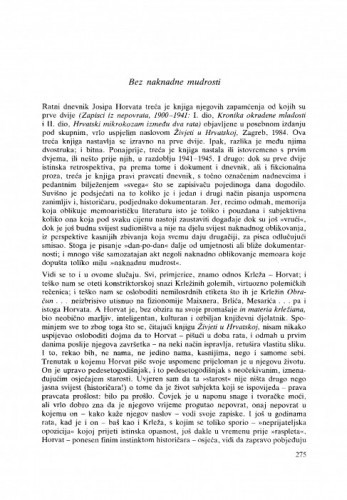 Bez naknadne mudrosti / Ivo Frangeš