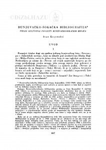 Bunjevačko-šokačka bibliografija : prilog kulturnoj povijesti bunjevačko-šokačkih Hrvata / I. Kujundžić