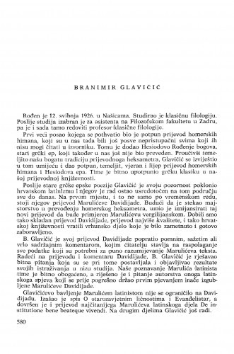 Branimir Glavičić : [biografije novih članova Akademije]