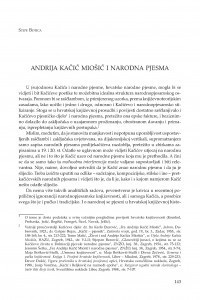 Andrija Kačić Miošić i narodna pjesma / Stipe Botica
