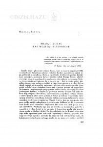 Franjo Kuhač kao muzički historičar / M. Škunca