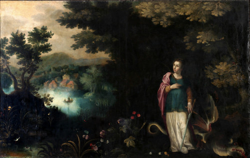 Šumski krajolik sa svetom Margaretom