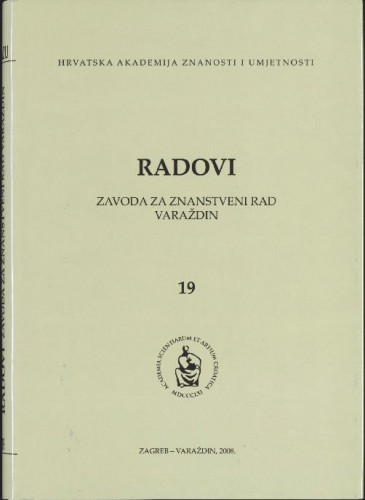 Knj. 19(2008) / glavni i odgovorni urednik Miroslav Šicel