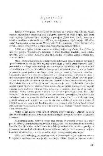 Živko Jeličić (1920.-1995) / Tomislav Sabljak