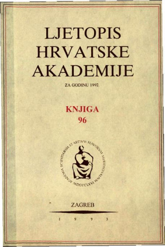 1992. Knj. 96 / urednik Milan Moguš