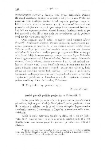 Bersini pjevači pučkih popjevaka u Dalmaciji, II / B. Širola