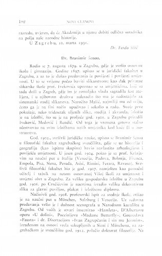 Dr. Branimir Šenoa / Ć. Iveković