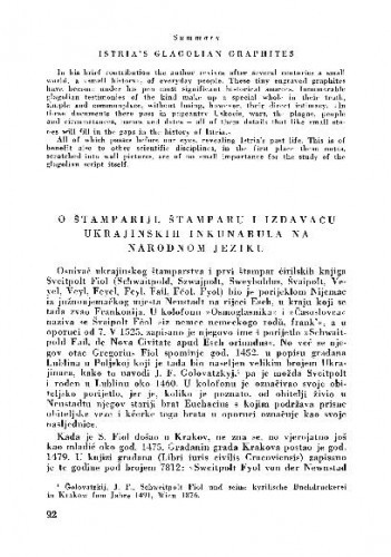 O štampariji, štamparu i izdavaču ukrajinskih inkunabula na narodnom jeziku / Mladen Bošnjak