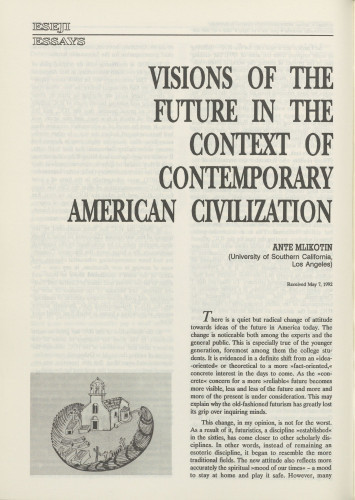 Visions of the future in the context of contemporary American civilization / Anthony M. Mlikotin