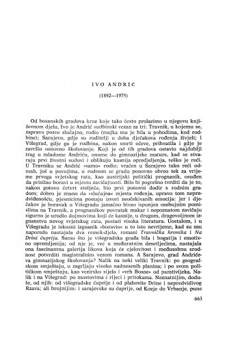 Ivo Andrić (1892-1975) : [nekrolozi] / I. Frangeš