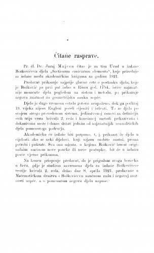 Uvod u izdańe Boškovićava djela 
