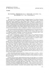 Ratarska produkcija u kotaru Ivanec na razmeđi 19. i 20. stoljeća / Miroslav Žugaj ; Benedikt Bojanić-Glavica