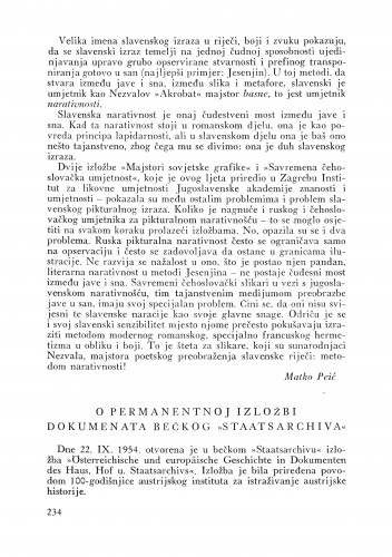 O permanentnoj izložbi dokumenata bečkog 