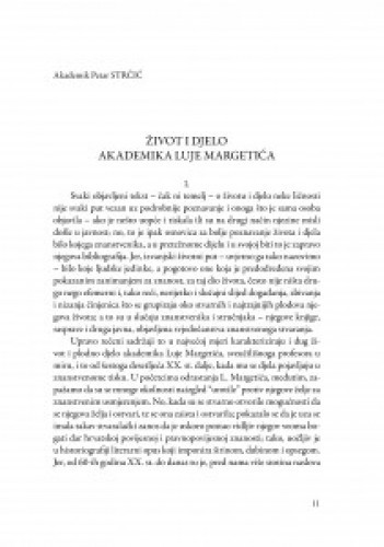 Život i djelo akademika Luje Margetića / Petar Strčić