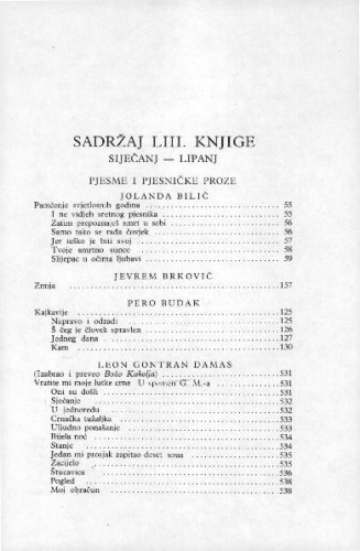 Sadržaj 53. knjige
