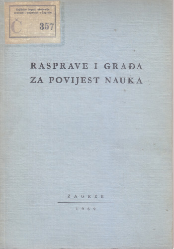 Rasprave i građa za povijest nauka [3] / urednici Hrvoje Iveković, Lavoslav Glesinger