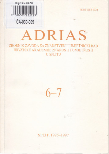 Sv. 6/7 (1995/1997) / glavni urednik Ivo Petrinović