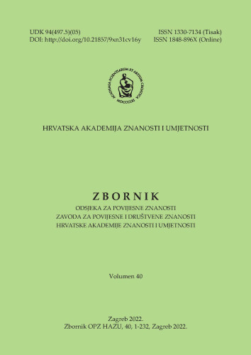 Vol. 40(2022) / glavni i odgovorni urednici Željko Tomičić, Damir Karbić