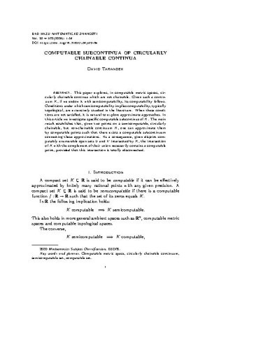 Computable subcontinua of circularly chainable continua / David Tarandek