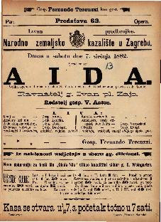 Aida : Velika opera u 4 čina / uglasbio G. Verdi