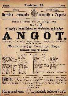 Angot : komična opera u 3 čina / uglasbio Charles Lecocq