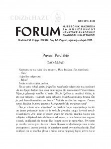 Ćao-mjao / Pavao Pavličić