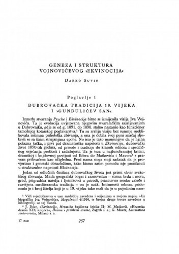 Geneza i struktura Vojnovićevog 